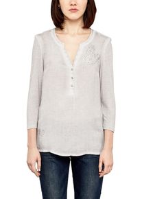 Q/S Designed By, Damen Bluse, Hellgrau
