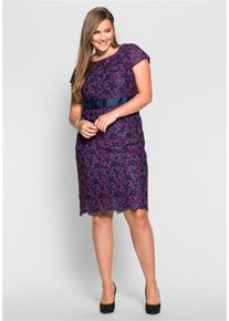 Joe Browns, Damen Spitzenkleid, Dunkellila / Mischfarben