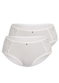 Sassa Mode Sassa, Damen Pant 'ALLOVER LACE', Offwhite