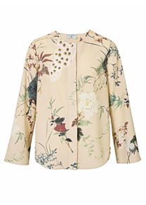 Heine, Damen Druckbluse, Beige / Mischfarben