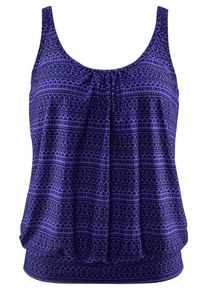 Venice Beach, Damen Oversize-Tankini-Top 'Spring', Dunkelblau / Dunkellila