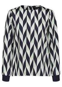 Selected Femme, Damen Bluse, Mint / Schwarz / Weiß