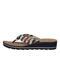 s.Oliver RED LABEL, Damen Zehentrennersandale, Beige / Navy