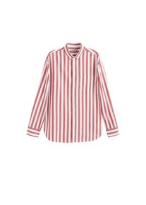 Mango Man, Herren Hemd 'Carlos', Pastellrot / Wei&szlig;