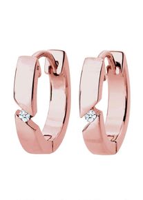 Diamore, Damen Ohrringe, Rosegold / Transparent