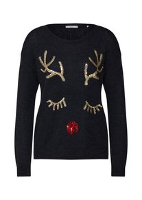 EDC by Esprit, Damen Pullover, Gold / Schwarz