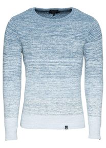 & Colours & Sons COLOURS & SONS, Herren Pullover 'Miami', Hellblau / Wei&szlig;