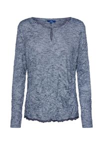 Tom Tailor, Damen Shirt 'Crincle', Dunkelblau