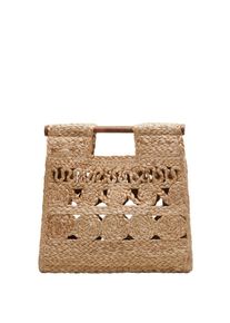 Mango, Damen Tasche 'Min Tiger', Hellbraun