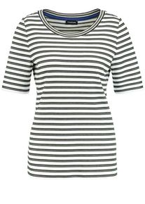 Taifun, Damen T-Shirt, Schwarz / Weiß