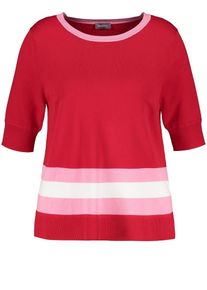 SAMOON, Damen Pullover, Kirschrot