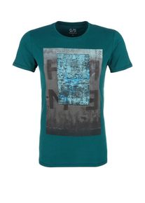 Q/S Designed By, Herren T-Shirt, Hellblau / Grau / Petrol