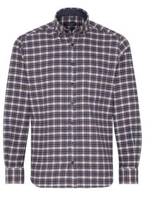 Eterna, Herren Hemd, Blau / Braun