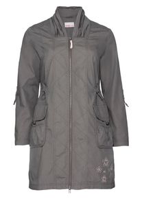 sheego Casual, Damen Outdoorjacke, Dunkelgrau