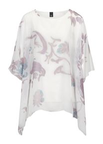 Heine, Damen Blusenshirt, Lavendel / Naturweiß