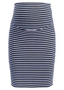 Esprit Maternity, Damen Umstandsrock, Nachtblau / Weiß