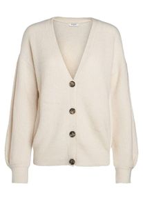 Pieces, Damen Strickjacke, Weiß