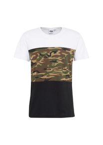 Urban Classics, Herren T-Shirt, Khaki / Schwarz / Weiß