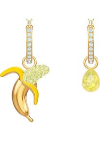 Swarovski, Damen Ohrstecker 'No Regrets 5453571', Gelb / Gold / Weiß