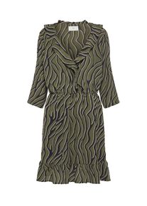 minimum, Damen Kleid 'Barbel', Khaki / Schwarz