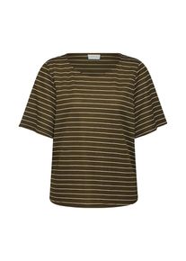 Vila, Damen Shirts 'Vipinja', Oliv / Weiß