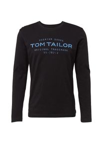 Tom Tailor, Herren T-Shirt, Neonblau / Schwarz