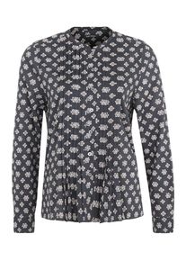 Marc O'Polo Marc O'Polo, Damen Bluse mit Allover-Print, Taubenblau