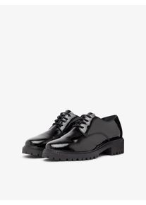 Bianco, Damen Schn&uuml;r Derby-Schuhe, Schwarz