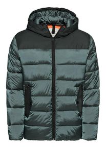 Jack & Jones JACK & JONES, Herren Steppjacke 'JCOBRISTOL', Smaragd / Schwarz