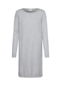Vila, Damen Strickkleid, Grau