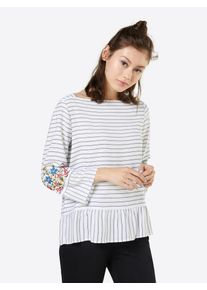s.Oliver RED LABEL, Damen Bluse, Navy / Offwhite