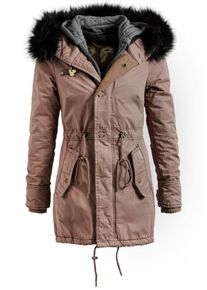 Khujo, Damen Mantel 'DOROTA WITH INNER JACKET', Braun