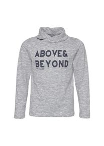 Tom Tailor, Langarmshirt 'above and beyond longsleeve', Navy / Graumeliert