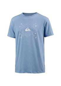 Quiksilver, Herren T-shirt 'SANDHILLPEAKSPE', Rauchblau / Wei&szlig;