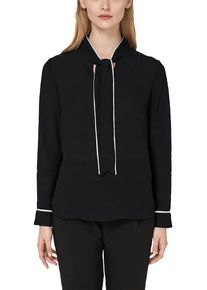 s.Oliver BLACK LABEL, Damen Bluse, Schwarz / Weiß