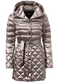 Heine, Damen Steppjacke mit Kapuze, Taupe