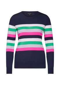 Banana Republic, Damen Pullover 'SP19 MERINO CREW ', Navy / Gr&uuml;n / Wei&szlig;