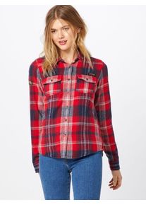 Superdry, Damen T Shirt 'IMOGEN LUMBERJACK', Navy / Rot / Wei&szlig;