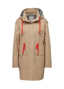 Tom Tailor Denim, Damen Übergangsmantel, Hellbeige / Dunkelorange