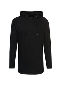 Urban Classics, Herren Sweater 'Long Shaped Terry Hoody', Schwarz