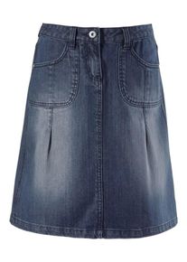 Cheer, Damen Jeansrock, Blau