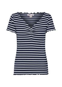 Anna Field, Damen Shirt, Navy / Weiß