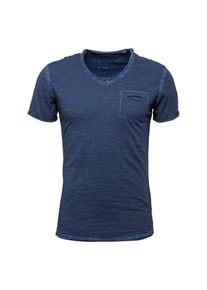 Key Largo, Herren T-Shirt 'Soda' mit V-Ausschnitt, Dunkelblau