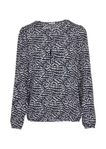 Seidensticker, Damen Shirtbluse 'Schwarze Rose', Navy / Hellgrau