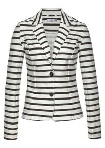 AJC, Damen Blazer, Schwarz / Naturweiß