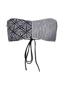 Rip Curl, Damen Bikinitop 'COAST TO COAST BANDEAU', Grau / Schwarz