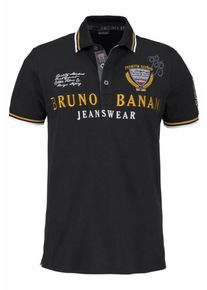 Bruno Banani, Herren Poloshirt, Gelb / Schwarz / Wei&szlig;