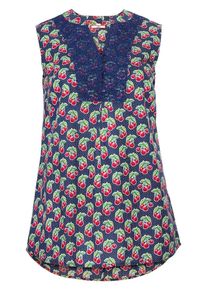 Joe Browns, Damen Longtop, Dunkelblau / Grün / Rot