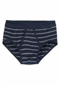 Schiesser, Herren Bequemer Sportslip aus der 'Original Classics'-Serie, Dunkelblau / Wei&szlig;