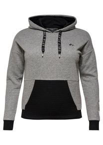 Only Play, Damen Hoodie, Grau / Schwarz